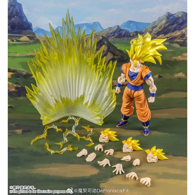 Demoniacal Fit-Figura de Ação DF Dragon Ball, S.H.Figuarts, SHF Golden  Storm SSJ3, Goku Anime