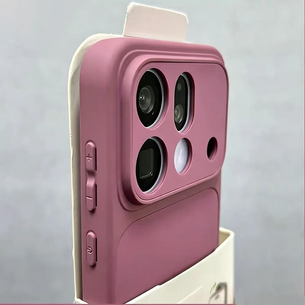 Frosted Solid Color Shockproof Hybrid Bumper Matte Phone Case with Camera Protection