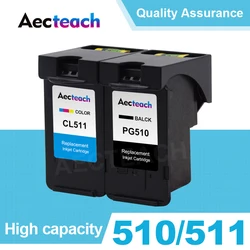 Aecteach PG510 CL511 Ink Cartridge for Canon PG 510 PG-510 CL 511 iP 2700 Pixma MP250 MP270 MP280 480 MX320 330 MX340 Printer