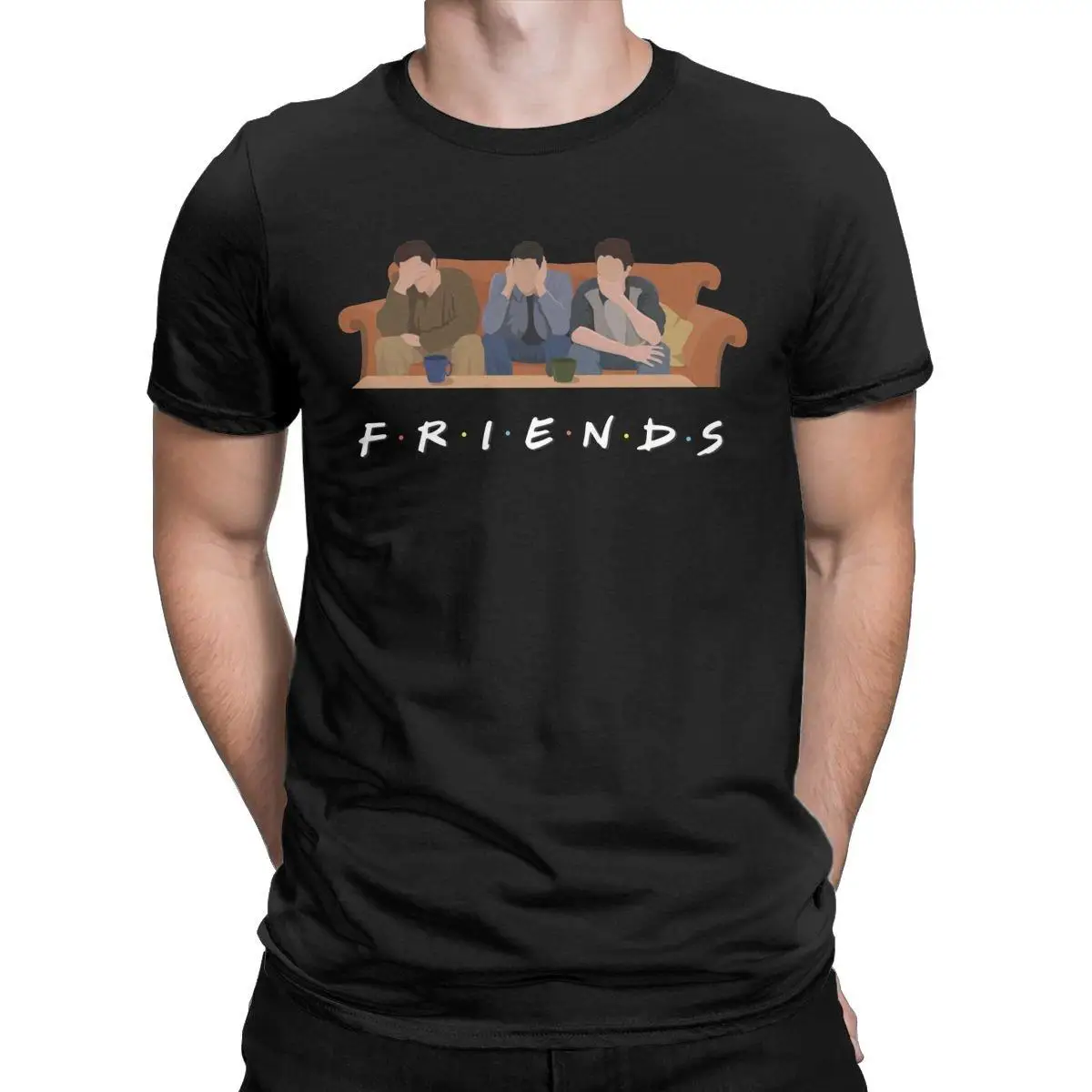

Hipster Friends Chandler Bing T-Shirts for Men Round Collar 100% Cotton T Shirt TV show Short Sleeve Tees 4XL 5XL 6XL Clothing