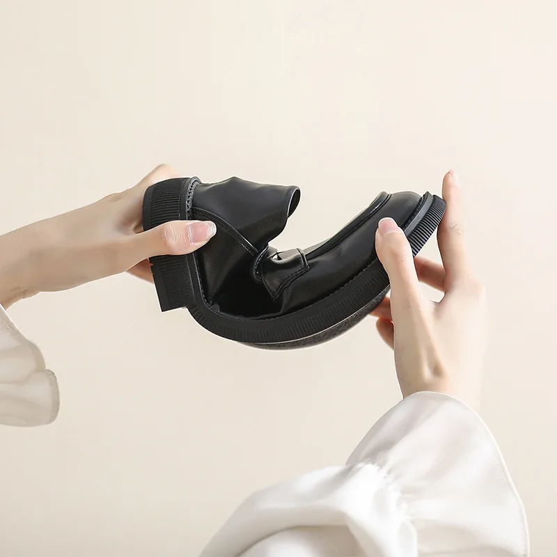 Women's Flats 2022 Mary Jane Shoes Fashion Loafers Lolita Shoes JK Commuter Uniform Shoes Femmes Casual Platform Shoes of Women