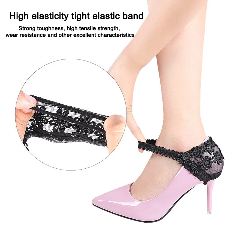 Elastische Schnürsenkel für High Heels, Rutschfeste Verstellbare Elastische Bänder für Damenschuhe, Feste Schuhbänder zur Schuhdekoration – Detail 6
