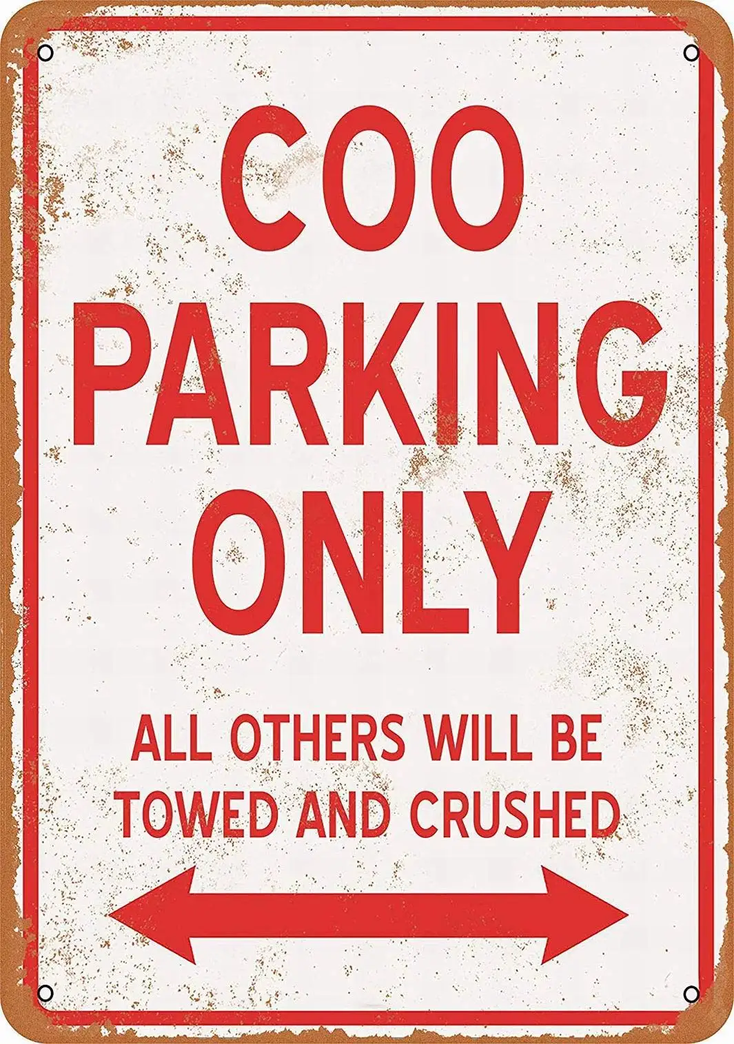 PaBoe 8x12 металлический знак-COO парковка только-винтажный бар стены декоративные PaBoe 8x12 металлический знак-COO парковка только-винтажный бар стены декоративные