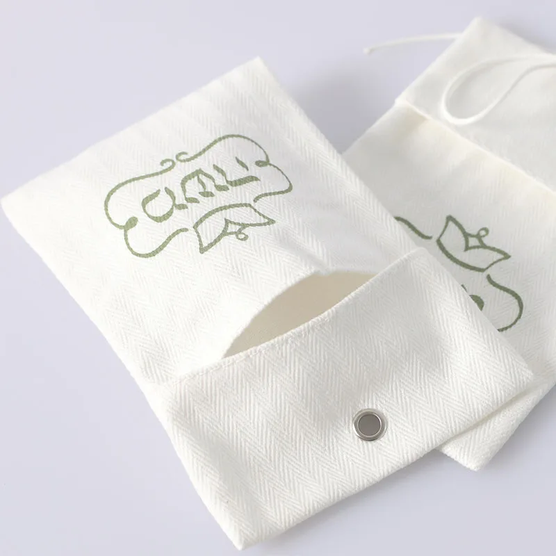 Cotton Envelope Gift Bags 9x12cm 10x15cm13x18cm 15x20cm(6x8in) Jewelry Packaging Sack Dried Flowers Makeup Canvas Handbag