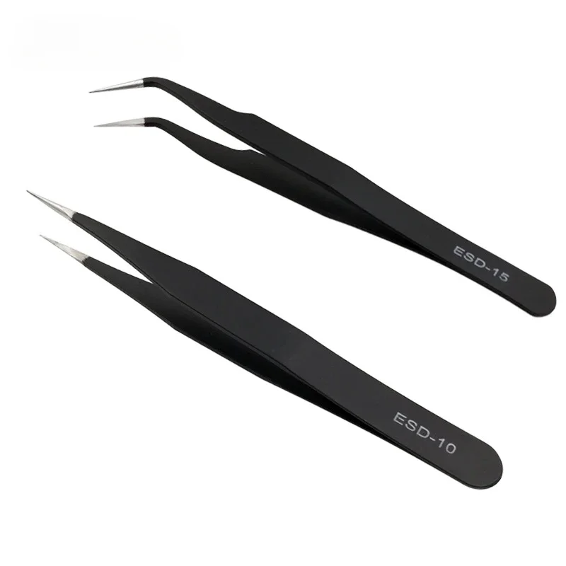 1PC Stainless Steel Curved Straight Eyebrow False Eyelash Tweezers Nail Art Extension Makeup Tool Eeyelashes Tweezers 3
