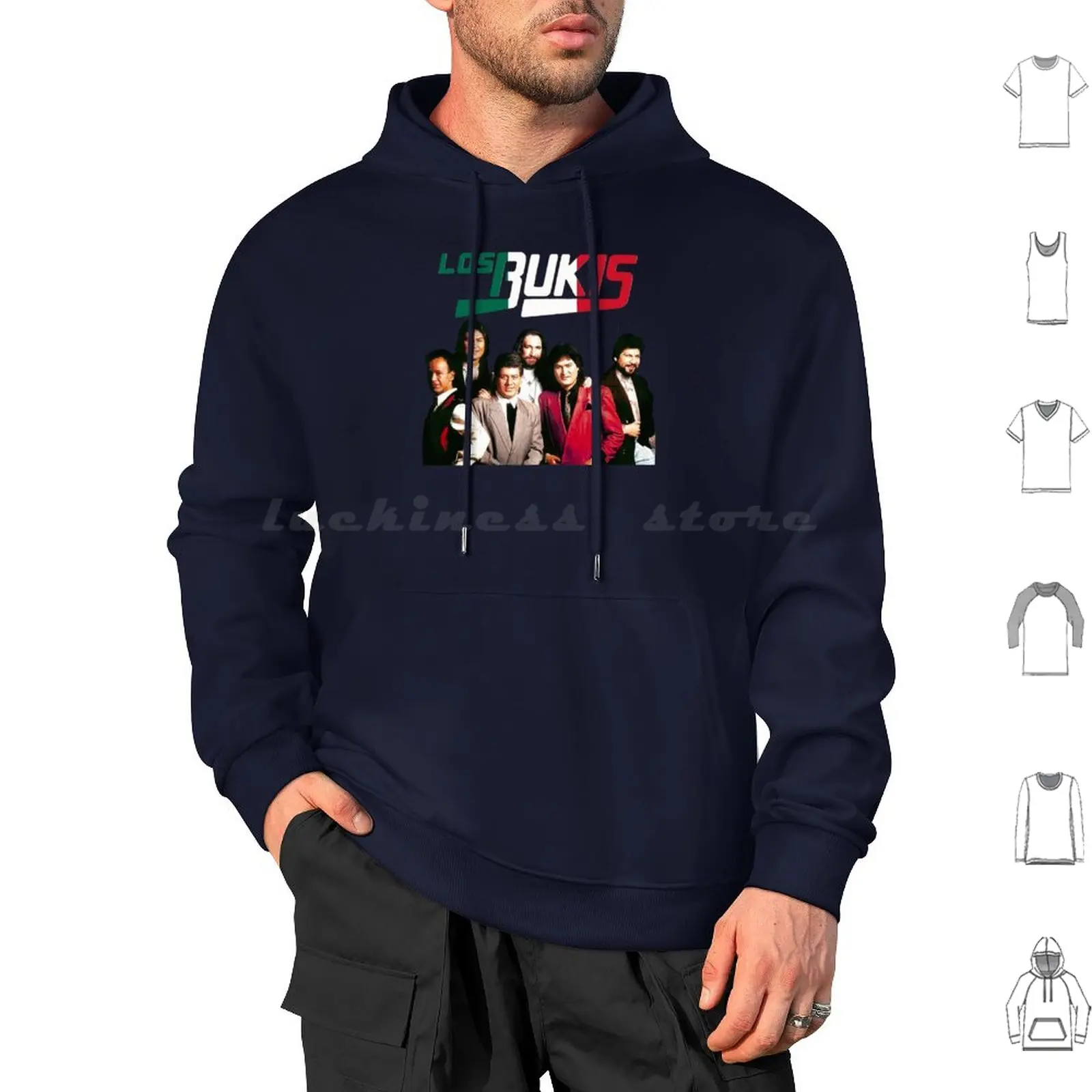 

Los Bukis ( Logo Tricolor ) Essential Hoodie cotton Long Sleeve Los Bukis Logo Tricolor Essential Tropical Flying