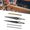 Taper Reamer With 6mm Drill Hand Metal Reamer Deburring Enlarge Pin Hole Handheld Reamer For Plastic Wood Metal Drilling Tools 6