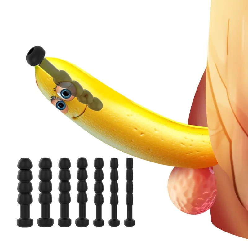 Penis Sex Toys Urethral Toys for Man Silicone Urethral Catheter Dilator Horse Eye Stimulation Sex Toys Sounding Penis Plug Insert Uretral Probe