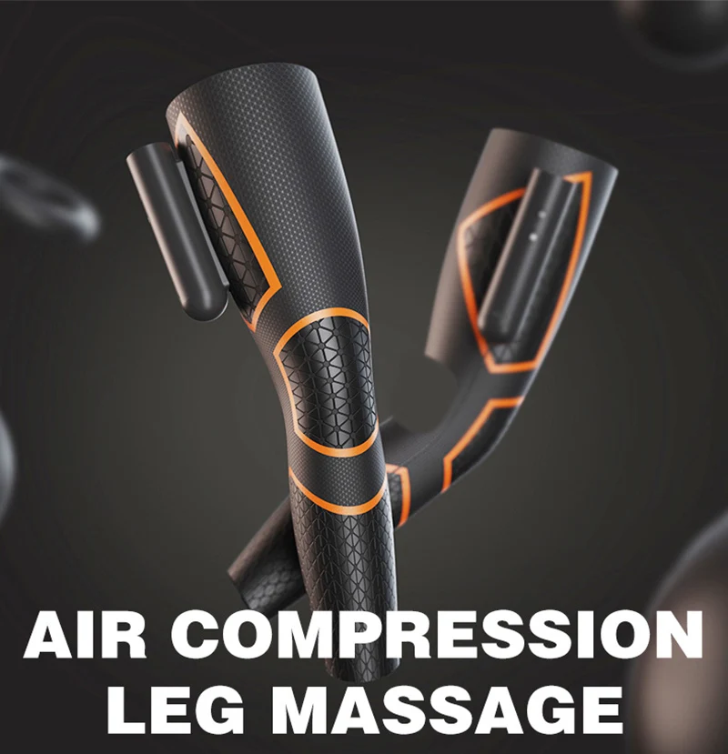 Massaggiatore a compressione d'aria ricaricabile con funzione di riscaldamento Stivali pneumatici per gambe Massaggio per il rilassamento muscolare_voghion.com