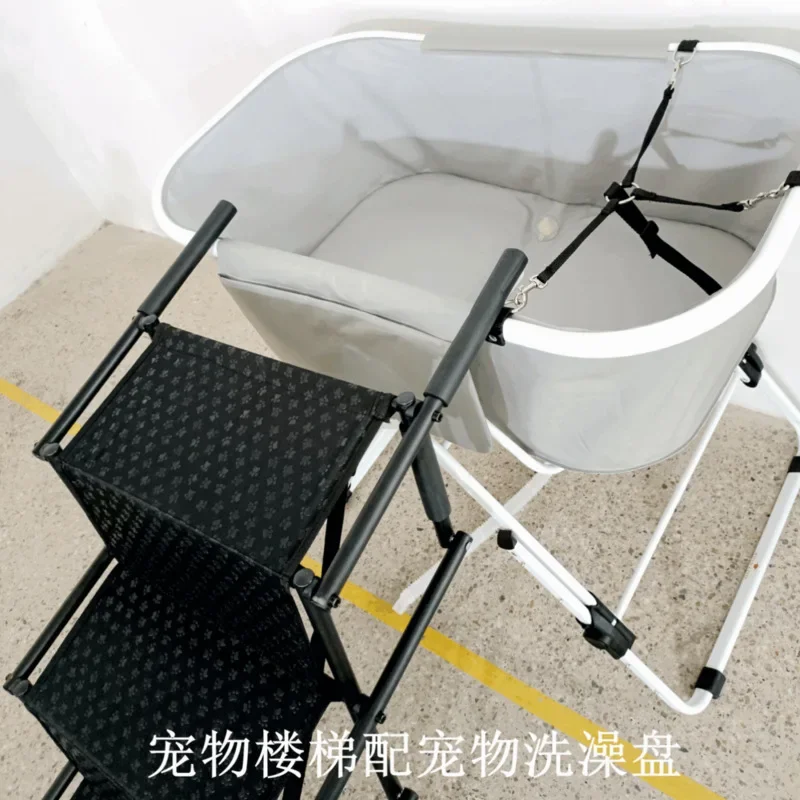 Pet Ladder Folding Dog Ladder Outdoor Car Dog Stair Bathing Rack Pet Car