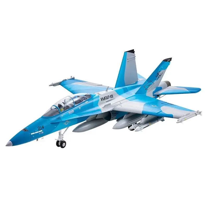 FMS F-18 호넷 시뮬레이션 전기 리모컨 항공기 모델, 고정 날개, 야외 성능 고속 모델, 64mm, 신제품