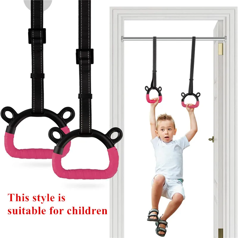 Gymnastic Rings Gymnastic Rings Pull up Handle Rings with Adjustable Straps for Chlidren Adult Home Workouts Strength Training Fitness Equipment