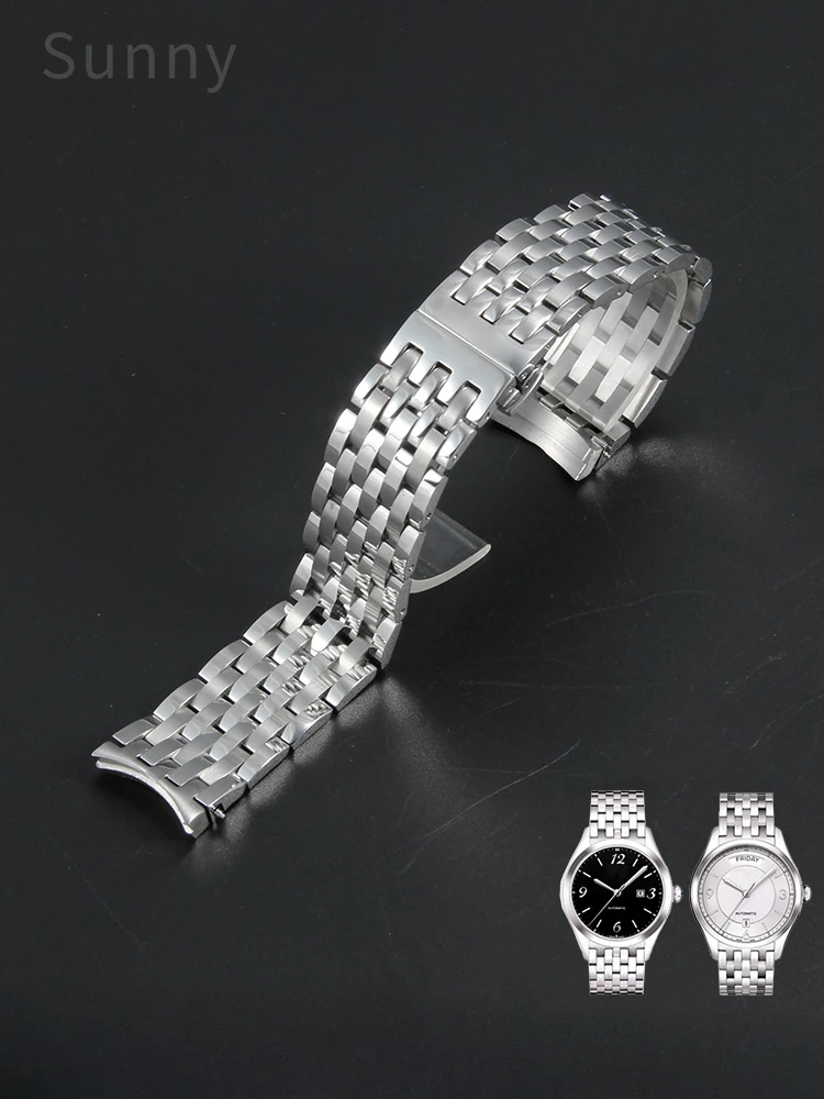 Per Tissot 1853 Weiyi Series T038 Originale Sostituire Accessori T038430A Macchine Da Uomo 19Mm Argento Cinturini Impermeabili
