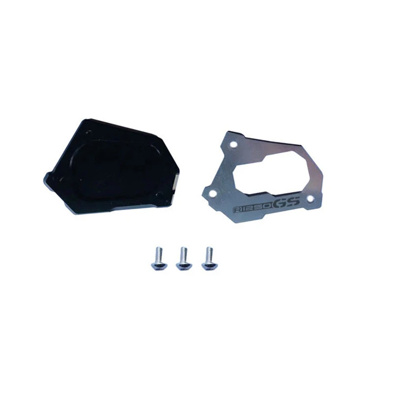 CNC 킥스탠드 사이드 스탠드 확대기 패드, R1250GS 어드벤처 R1200GS LC 기능 로고, R1200GS R1250GS 모델용
