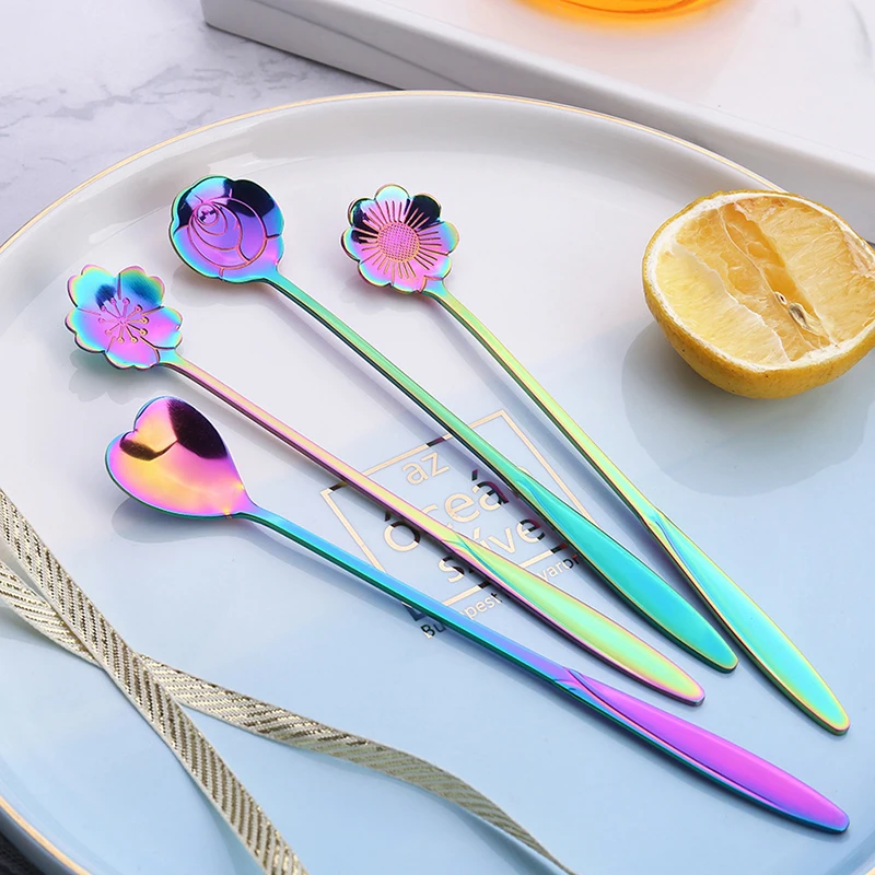 Boiled Egg Spoons Set Of 4 Espresso Spoons Sall Spoons For Tea Coffee...