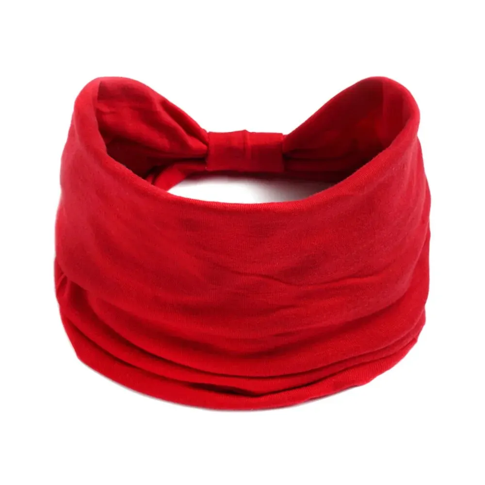 Ponytail Headbands Solid Color Sports