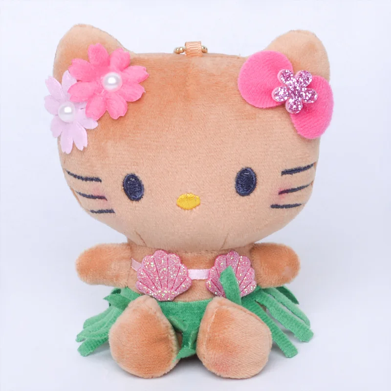 

Брелок Hello Kitty, Sanrio, плюшевая игрушка в виде юбки хула, симпатичная пряжка, плюшевая кукла, модная подвесная сумка для подарка