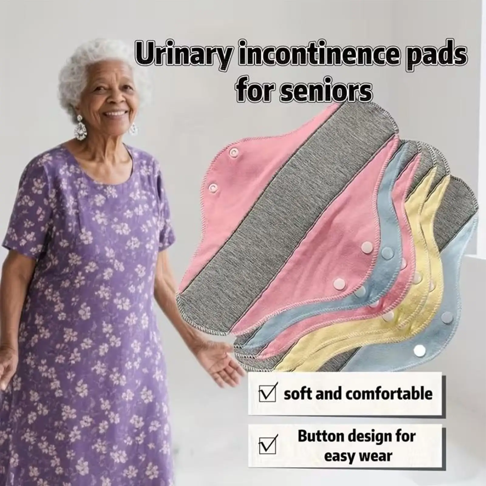 Eco-Friendly Reusable Cloth Pads - Washable & Leakproof Menstrual Pads