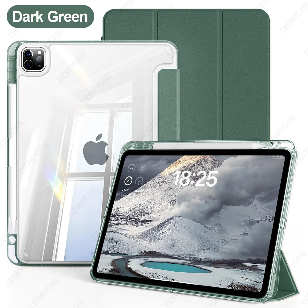 Sleek Protective Tablet Case with Pencil Holder and Auto Sleep/Wake Function