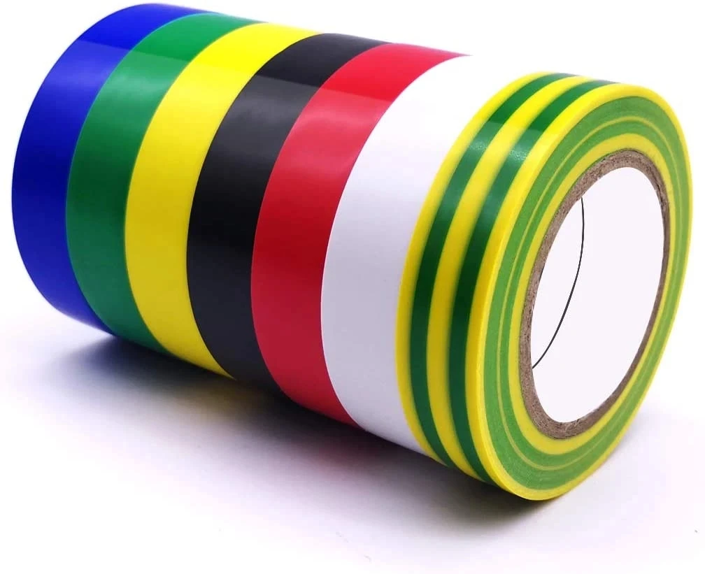 

5 Roll/Lot Pvc Electrical Tape Vinyl Insulation Tape Wire Flame Retardant High Voltage Waterproof Outdoor Home Improvement Tape