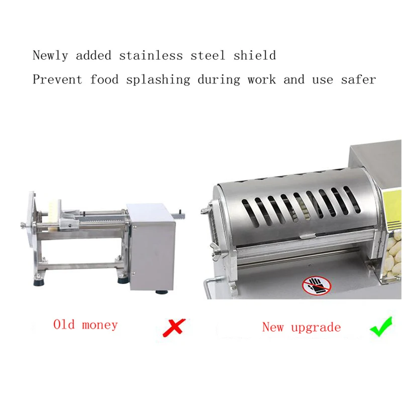 Commercial Electric Fries Cutting Machine Stainless Steel Potato Slicer Strip Cutter French Fries Machine 900W images - 6