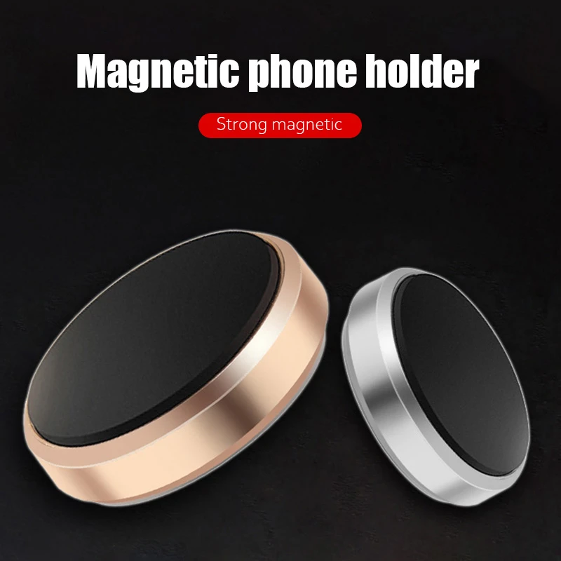 mobile phone stands for vehicle Portable Round Magnetic Phone Holder In Car for Car Mount Stand Universal Magnetic Mount Bracket Apply to iPhone Samsung Xiaomi mobile holder for wall