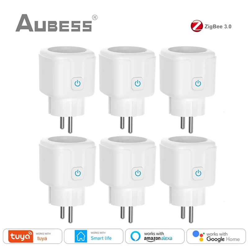Смарт-розетка Zigbee 16 А с голосовым управлением | Электроника