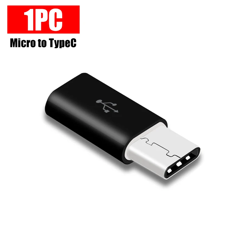 USB Type C To Micro USB Adapter for Phone Tablet Android Charger Data Cable Adapter Micro USB Female To TypeC Male OTG Converter