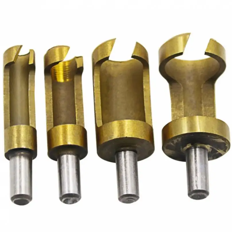 

4pcs 6-16mm Cork Stoppers Drill set High Carbon Steel Wood Stopper Drills for Woodworking Drill Bits