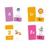 58pcs/set ABC Alphabet Letter Number Shape Color Early Education Baby Learning Cards Flashcards Games Puzzles For Kids Gifts 3
