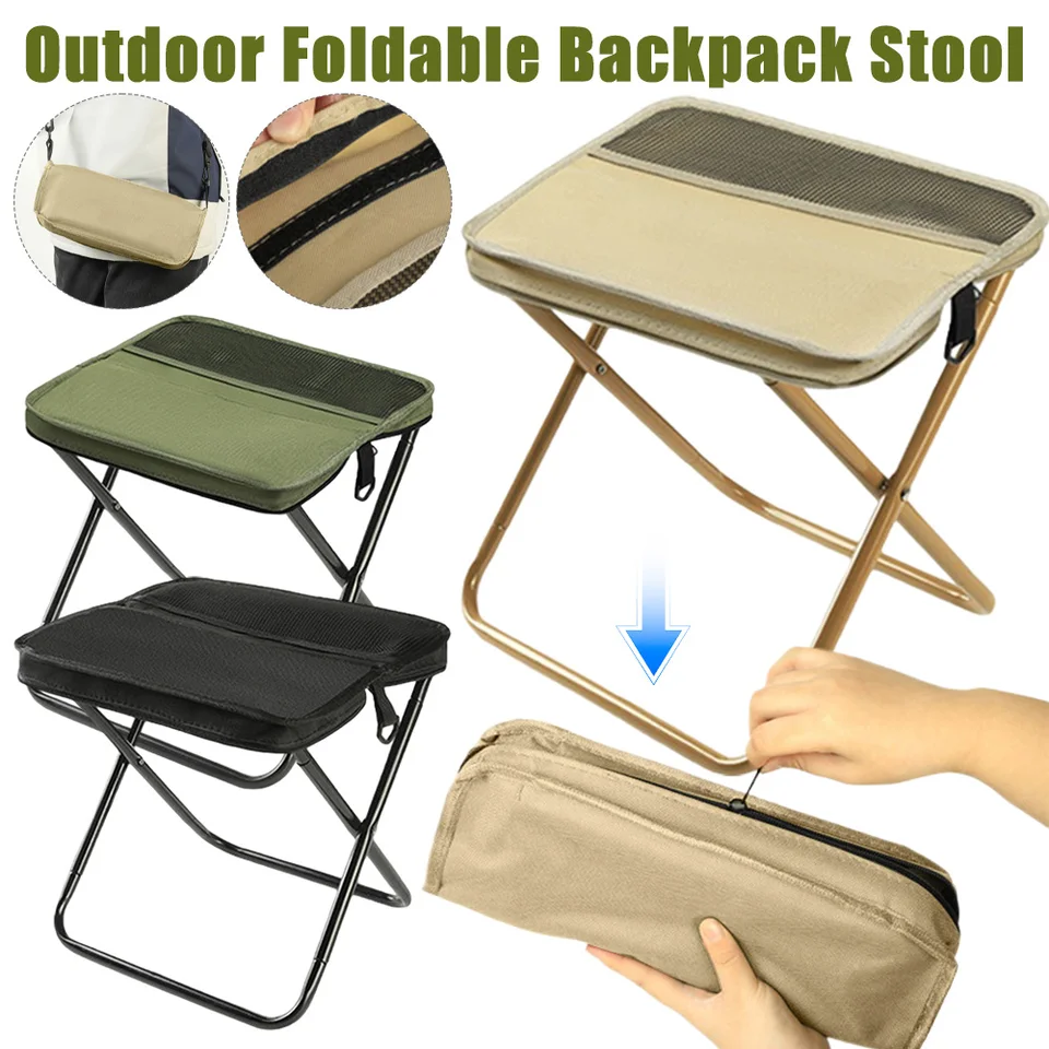 의자 Foldable Backpack Stool Portable Foldable Stool With Carry