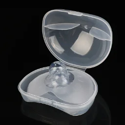 

2pcs Silicone Nipple Protectors Feeding Mothers Nipple Shields Protection Cover Breastfeeding with Clear Carrying Case