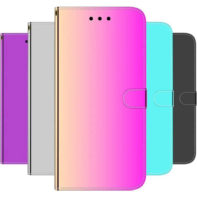 Surface Like A Mirror Case For Apple iphone 15 14 13 12 Mini 11 Pro XS Max XR X 7 8 6s 6 Plus Card Slot Wallet Phone Cover E26G phone case leather phone case leather wallet case leather case