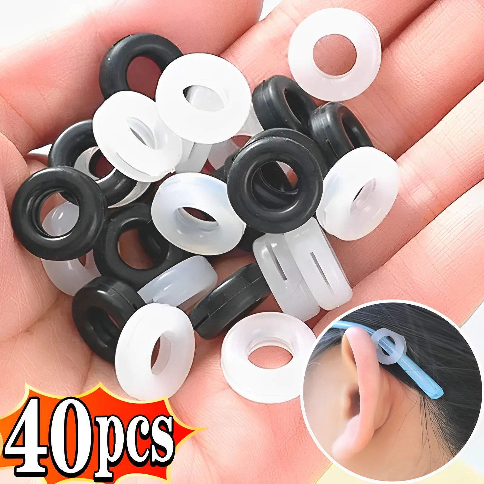 

Невидимый ушной крючок для очков, силиконовые аксессуары для очков, противоскользящий держатель для дужек, очки для очков