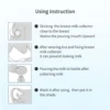 Wearable three-dimensional silicone breast milk collector to avoid embarrassing breast milk overflow during feeding 3