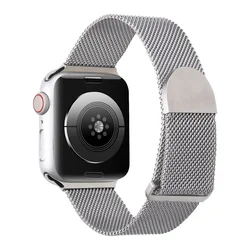 Magnetic Milanese Loop Smartwatch Bracelet Strap - 42 44 45 49 S10 - 46MM (13 silver)