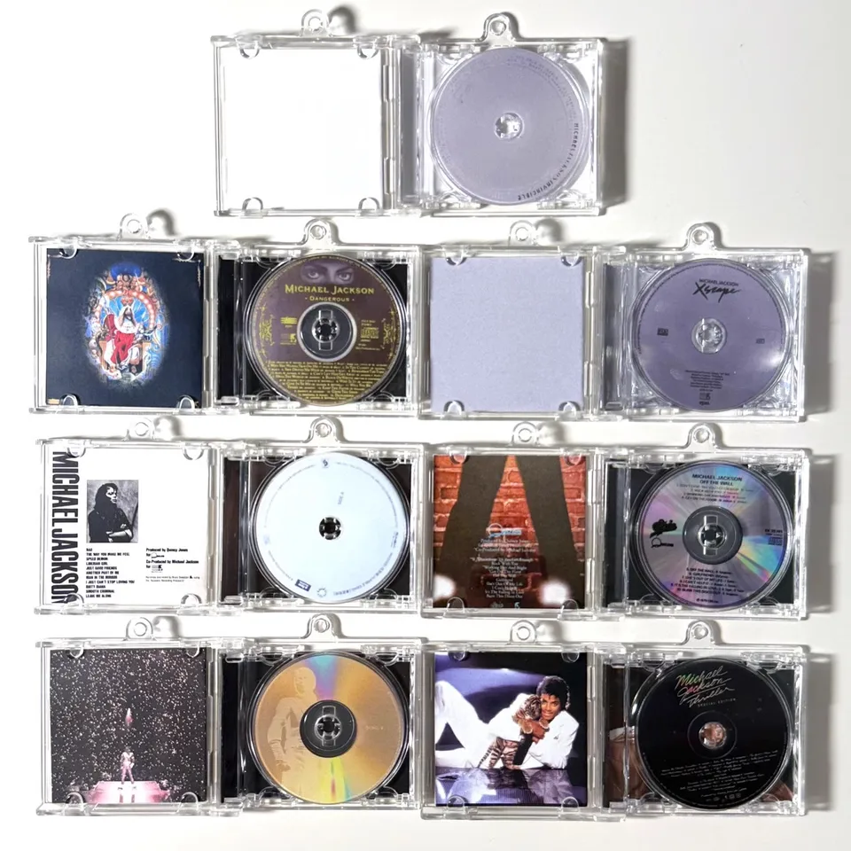 クラシックポップマイケルジャクソン MJ ミニ音楽 CD NFC キーホルダー