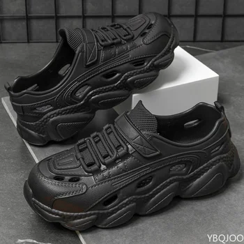 Nuovi uomini sandali alla moda scarpe antiscivolo con suola spessa moda resistente all'usura scarpe stile coppia modellate in un unico pezzo 2025 Homme Zapatos 1