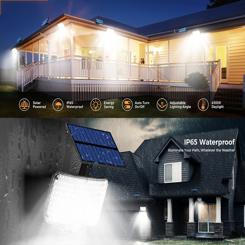 Description Picture 3 of itemSolar Light Outdoor Super Bright Motion Sensor Solar Strong Power LED Garden Wall Lamp IP65 Waterproof 3 Working Mode