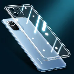 Crystal Clear Soft TPU Phone Case - Ultra Slim Transparent Back Cover for Mi 11 Lite NE 5G (Clear)