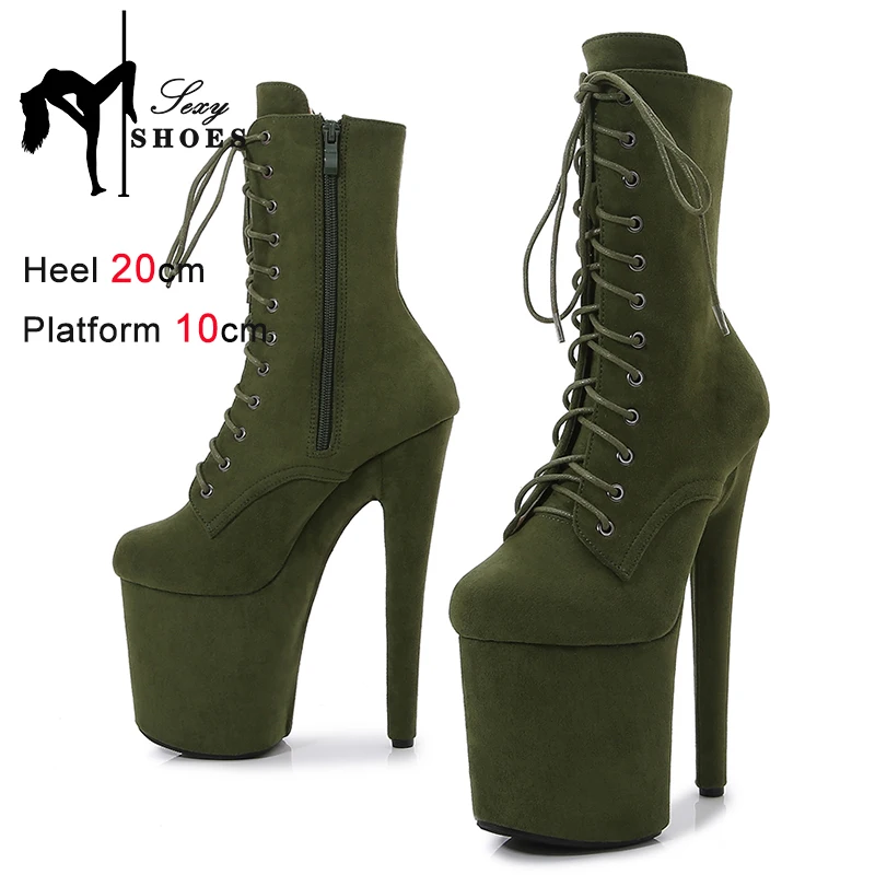 

Ankle Boots Women 2023 Nightclub Catwalk Platform Boots Pole Dance Strip Party Dress Shoes Bootie Thin Heels Lace-up Stiletto