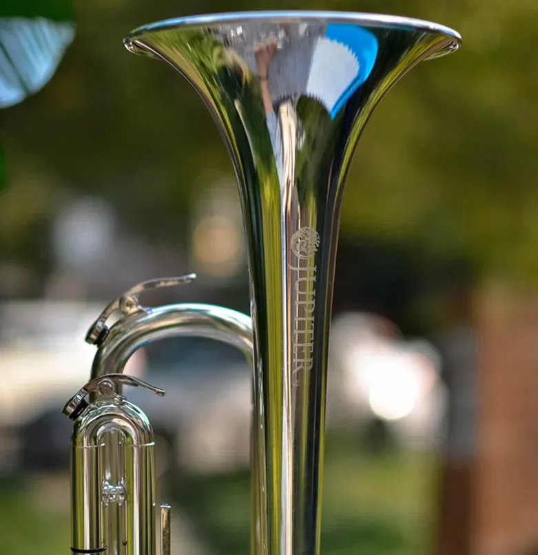 Jupiter JTR-1100SQ Bb Trumpet Instrument High Quality Brass Silver Plated Surface Trumpet With Case Accessories