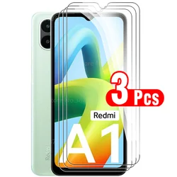3 - Piece Tempered Glass Screen Protector Set with Armor Safety Film for Xiaomi Redmi A1 (3 Front Glass)