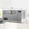 Compact countertop microwave, 0.7 cubic foot capacity, digital touch screen, one-touch button start, 6 preset cooking modes 6