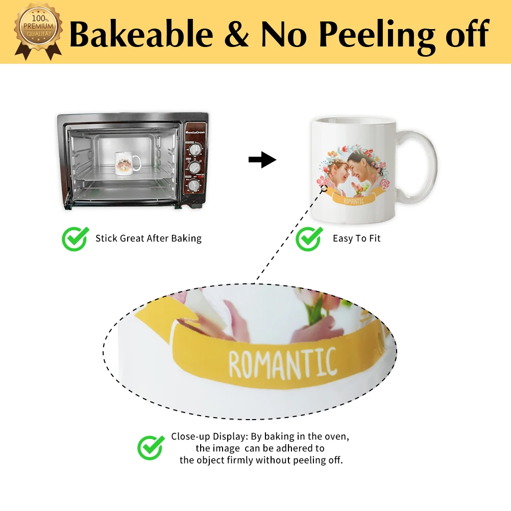 Carta Decalcomania Acqua A4 Per Getto Inchiostro - 20 Fogli Trasparenti, Fai-Da-Te - Foto 5