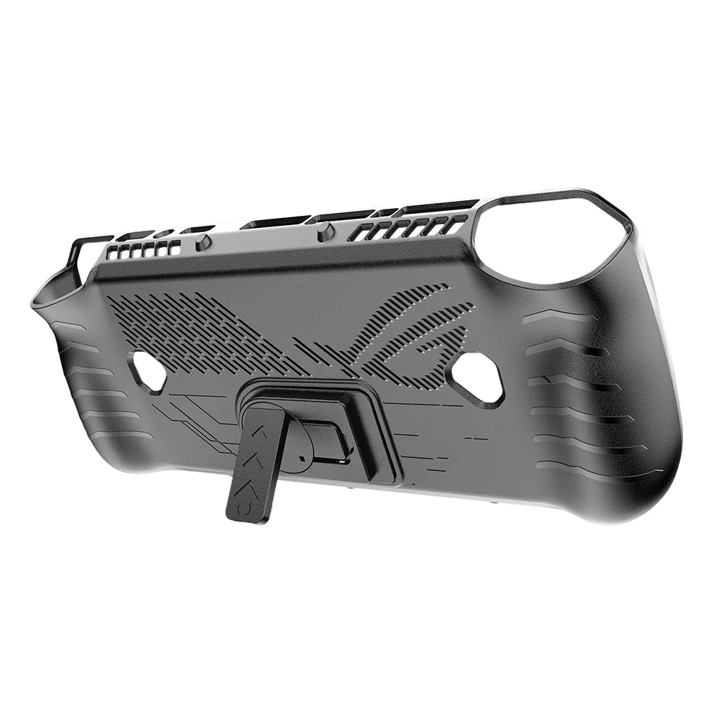 For Asus ROG Ally X TPU Protective Skin Case Shockproof with Stand Drop-proof Anti-Scratch All-round Protection Game Accessories