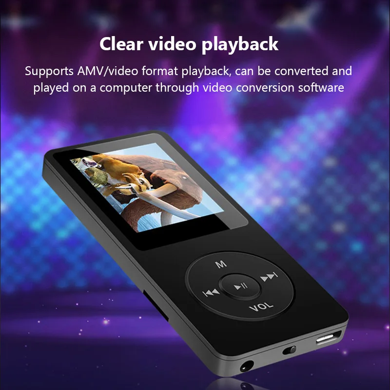 Rechargeable MP3 Player with Bluetooth and Color Screen