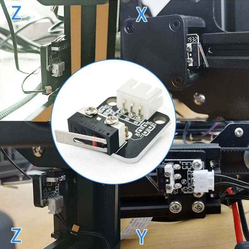3D 프린터 액세서리용 기계식 엔드스톱 스위치 모듈, CR 10 Ender3, 3 핀 엔드 스톱 리미트 스위치, 5 개