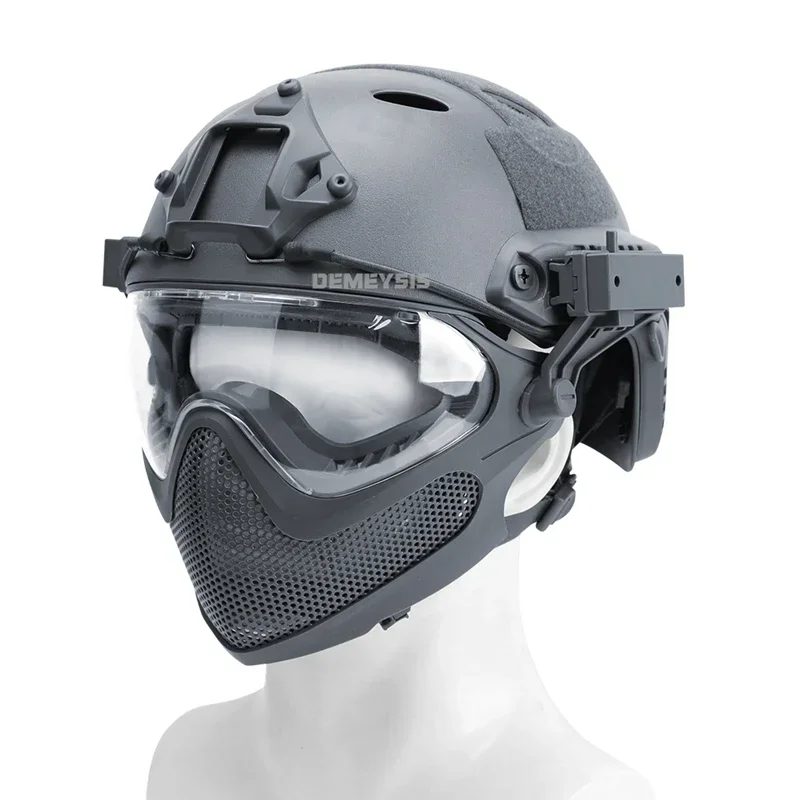 Lunettes De Casque Tactique OAREA - Pour Paintball, Airsoft - Compatible Rail ARC