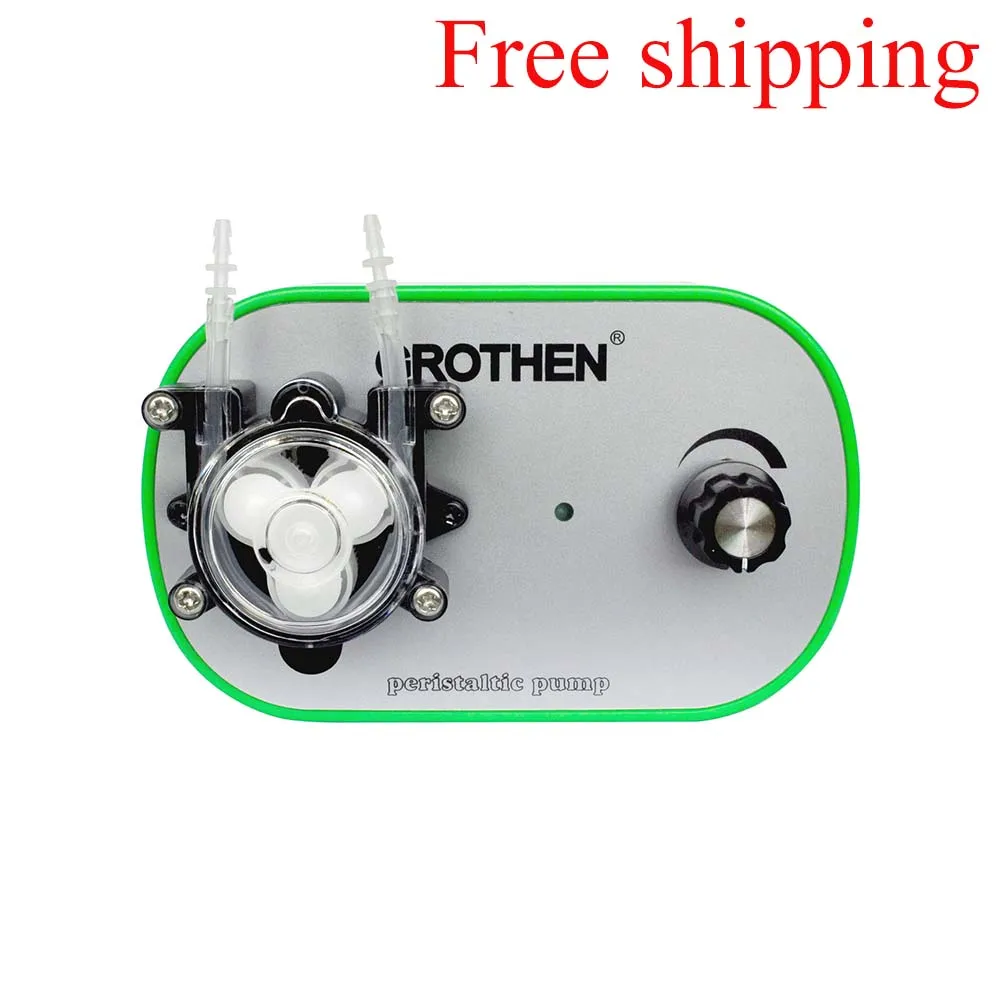 Liquid Transfer Pump Adjustable Peristaltic Pump Amount Adjustable High Precision Small Peristaltic Pump Liquid Pump GROTHEN 10ml/min to 160ml/min